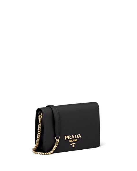 prada black mini pouch